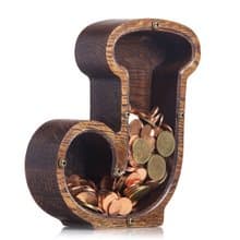 Personalized baby shower gift Wood piggy bank LETTER Custom first birthday gift