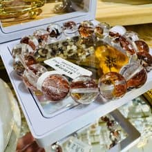 畢業級天然紅泥骸骨閃靈水晶12.5mm47.54g好運穩定情緒淨化洞察力