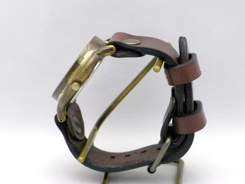 J.B.-DATE  手作り時計 Hand Craft Watch JUMBO Brass DATE(日付) カラーダイアル 黒  (JUM31DATE)