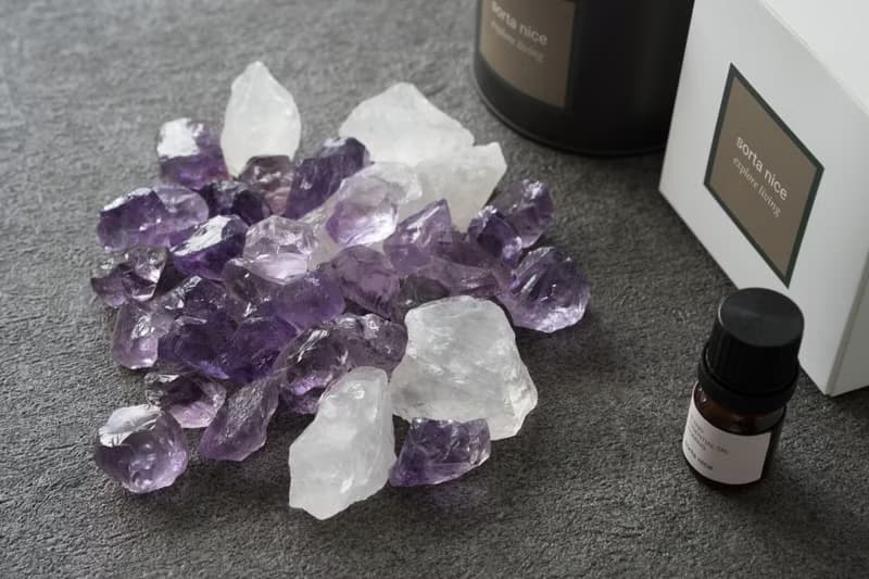 紫晶 白水晶 礦石香氛系列