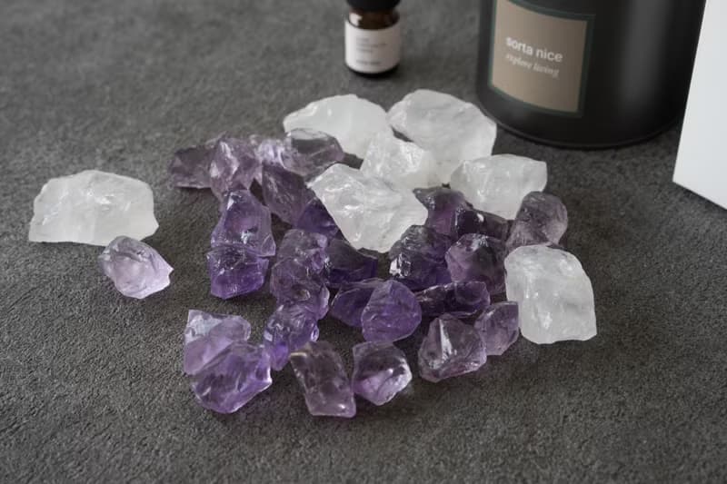 紫晶 白水晶 礦石香氛系列