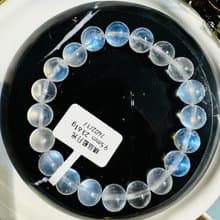 精品天然高彩藍月光水晶9.5mm23.61g人緣桃花提升魅力助眠緩解急