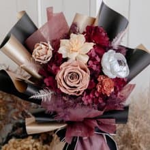永生玫瑰花束/不凋花花束/情人節花束/永生花束/生日花束/紀念日