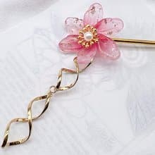 | 魔女的花冠 | 限量 髮簪 復古 粉紅 大波浪 禮物