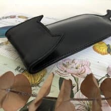 畢業禮物 貓咪造型筆袋筆盒 皮革手工縫製