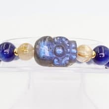 寶麗金珠寶-天然拉長石貔貅水晶手鍊