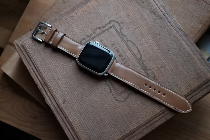 【寓吉】apple watch 錶帶 Horween 馬臀 威士忌 20mm 現貨