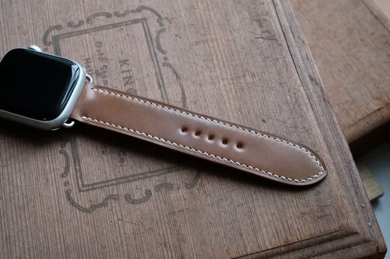 【寓吉】apple watch 錶帶 Horween 馬臀 威士忌 20mm 現貨