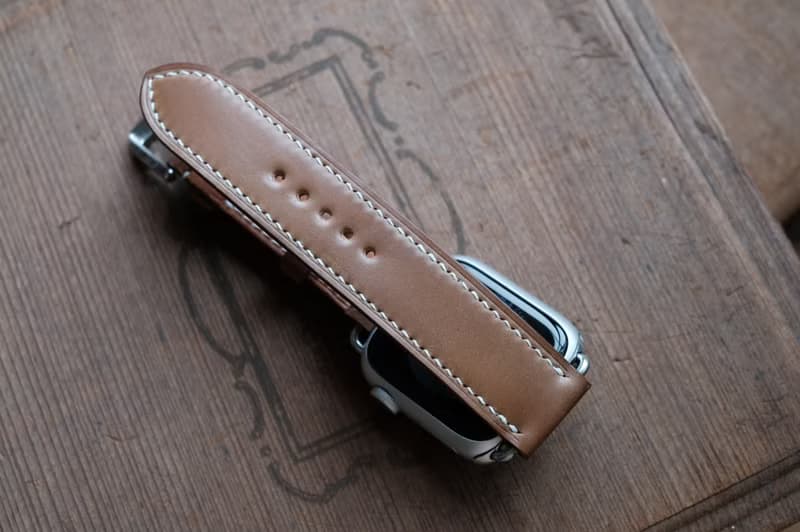 【寓吉】apple watch 錶帶 Horween 馬臀 威士忌 20mm 現貨