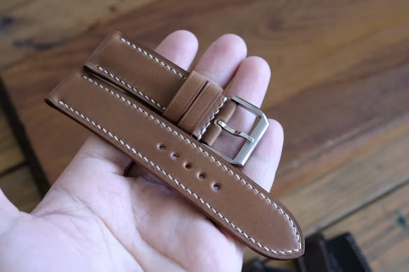 【寓吉】apple watch 錶帶 Horween 馬臀 威士忌 20mm 現貨