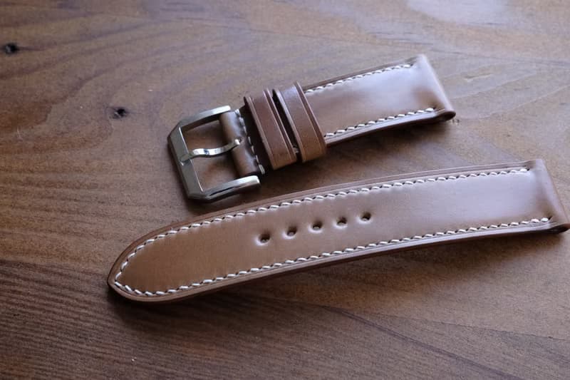 【寓吉】apple watch 錶帶 Horween 馬臀 威士忌 20mm 現貨
