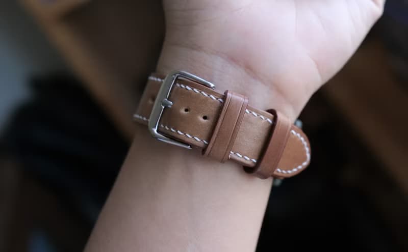 【寓吉】apple watch 錶帶 Horween 馬臀 威士忌 20mm 現貨