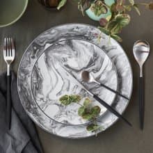 葡萄牙 Cutipol  MIO  黑銀 主餐四件組(刀叉匙+咖啡匙)