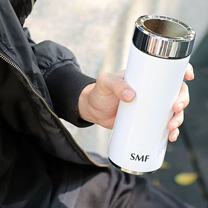 【送瓷茶隔】SMF骨瓷保溫杯 | 鋅時尚款  350ml