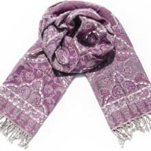 喀什米爾Cashmere/水煮羊毛披肩/針織圍巾/刺繡圍巾/羊絨披巾-花