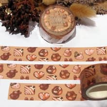 2cm和紙膠帶-黑巧克力-歡樂