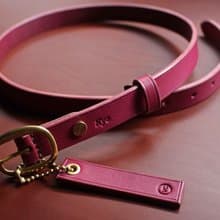 【VULCAN Belt 15 / 20mm 女用日字型皮帶】義大利Walpier植鞣皮