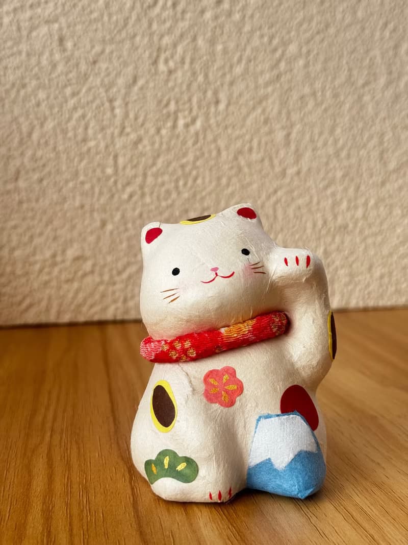 龍虎作 | 和紙富士山招財貓