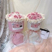 小香風永生花花束 高顏值玫瑰 圓形花束 情人節 告白求婚 生日禮