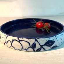 陽刻系列-青花瓷兩面用平盤_瓷器餐盤