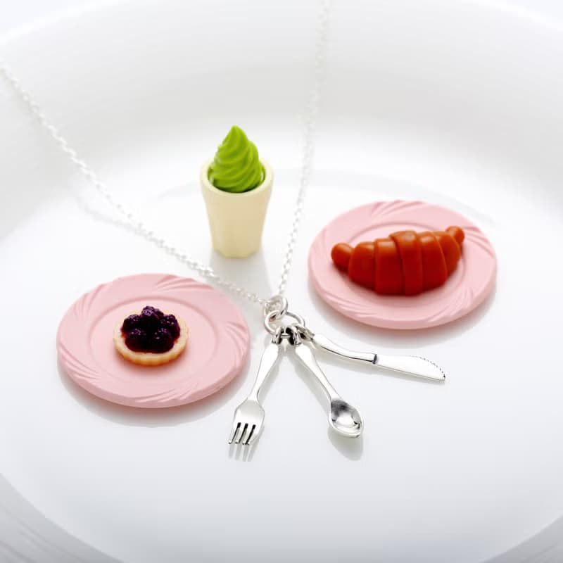 【Angel & Me】銀 湯匙 叉子 刀子 s925 純銀項鍊 餐具 彌月 周歲