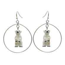 AndMary 手繪瓷耳環-北極熊禮盒裝 Standing Polar Bear Earrings