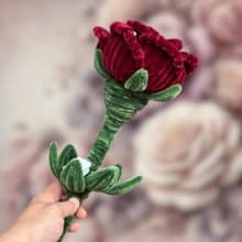 大型玫瑰花束燈單支, 畢業禮, 生日禮,情人節花束