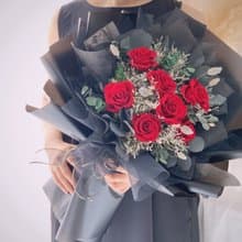 紅玫瑰永生花束 乾燥花永生花束 告白花束 生日禮物 情人節花束