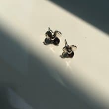 / 小草花c  /純銀耳環-925純銀耳針 / 夾式耳環