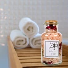 精油沐浴鹽-玫瑰香氛-沉浸愛-300g (附湯匙) 生日 精油 送禮