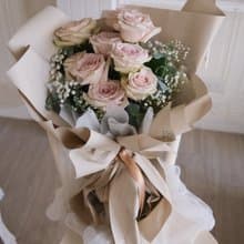 韓系流沙玫瑰 鮮花花束/限台中地區