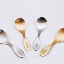 【惜物特惠-福利品】純鈦小湯匙 原色 安全無毒 (兒童湯匙/ 布丁