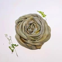 花葉移印染長絲巾 - 山葡萄響樂