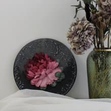 3d peony original floral painting, sculpture wall art, gift idea for her