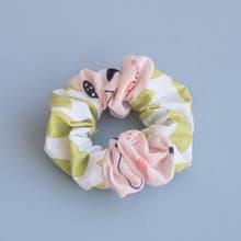 小花針線房 | 送禮No.1.小妞寶.花布拼接.手製大腸圈.髮圈.訂製
