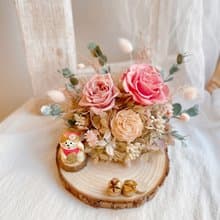 不凋花/永生花名片座 櫻花招財貓名片座  開幕禮物 開店禮