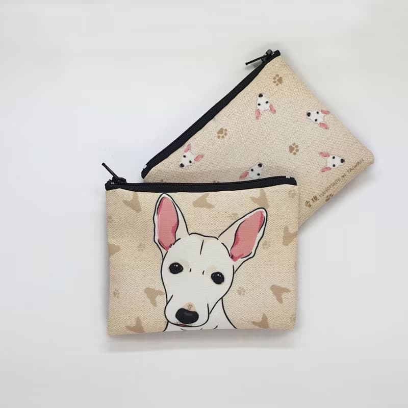 台灣犬/米克斯 黑/土黃/白/巧克力  簡單收納零錢包 萬用收納包