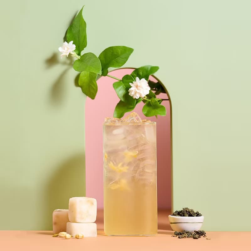 冰糖茉莉四季春 | 17gx12入/罐 | 婚禮小物 伴娘禮 花茶 茶磚