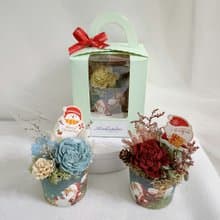 馬年開運春年節花禮盒 索拉擴香蛋糕花美拉德 春聯紅包開幕生日