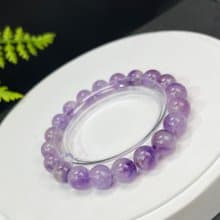 天然超七水晶手串10mm冰透紫色超級能量七水晶手鏈自信果斷轉運