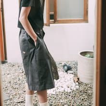美式Goodly小標籤挺料五分褲 - 2色 - 美式灰