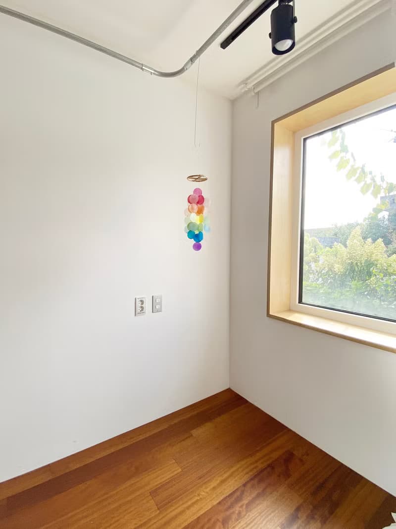PRE-MADE | Danish Mansion_Rainbow Circle | Capiz Shell Wind Chime Mobile |#0-331