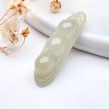 冰種翡翠福豆吊飾 | 天然緬甸玉翡翠A貨 | 送禮