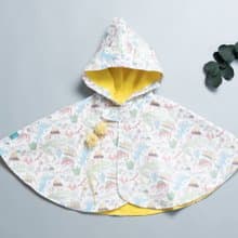 抗風防雨雙面斗篷-鱷魚 爬蟲 披風 嬰兒 禮盒 外套 風衣