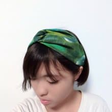 綠色星球交叉款髮帶 hairband *SK*