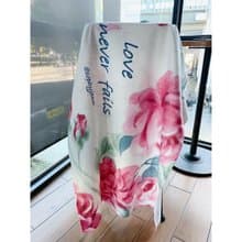 愛是永不止息 Love never fails 時尚大浴巾 浴巾 結婚