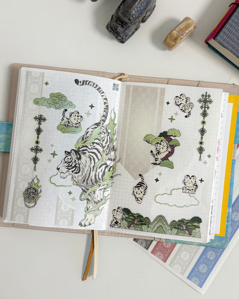 Sabangsin(Four Guardians) Korean Aesthetic Sticker Pack (4 designs+Special Gift)