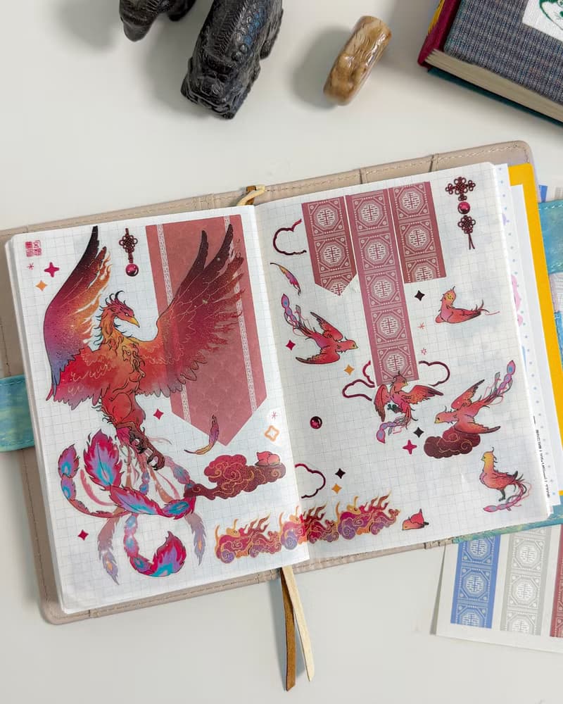 Sabangsin(Four Guardians) Korean Aesthetic Sticker Pack (4 designs+Special Gift)
