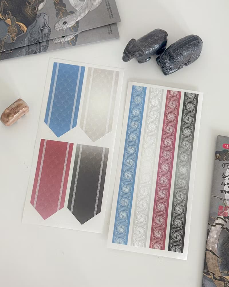 Sabangsin(Four Guardians) Korean Aesthetic Sticker Pack (4 designs+Special Gift)