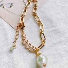 【Cinnamonmon 希娜夢夢】靜然依偎 - 葉片鍊條手鍊款